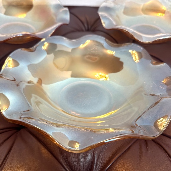 1950s Jeannette Glass Company Floragold bowls - Picture 3 of 6